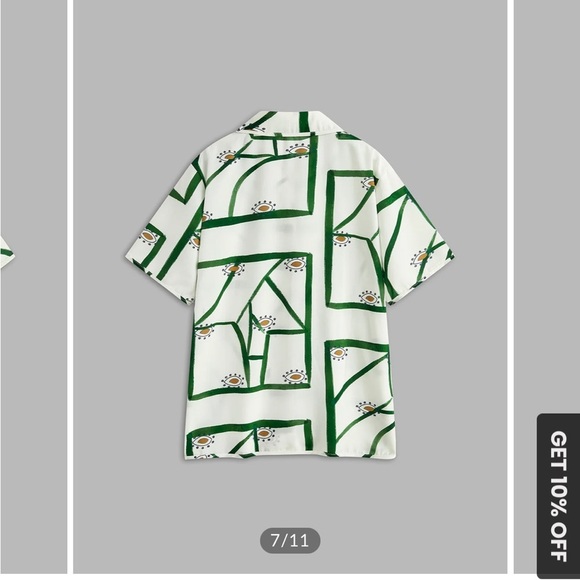 Commense Print Drawstring Short Set - Picture 3 of 10